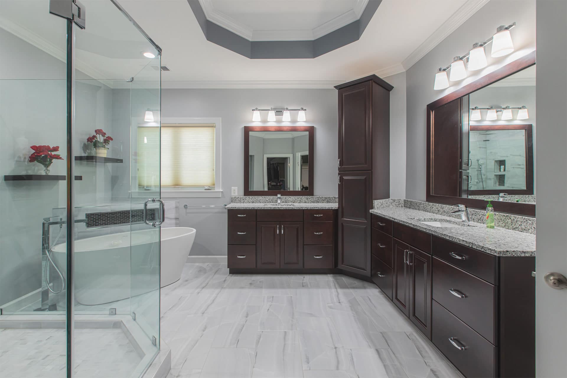 Custom tiled bathroom