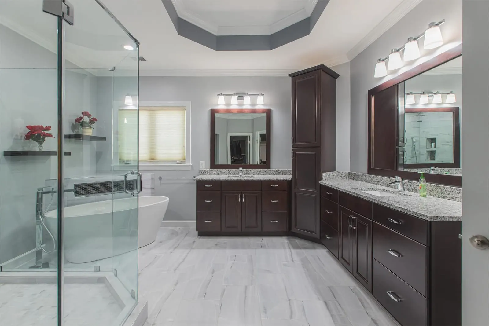 Luxury bathroom remodel in Alexandria, VA by GBC Kitchen & Bath