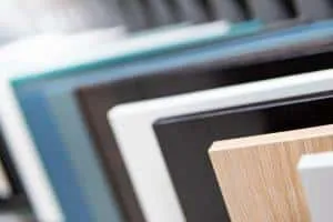 Showroom of counters, cabinets and flooring