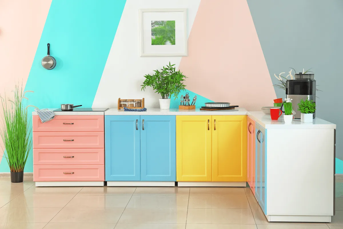 colorful kitchen