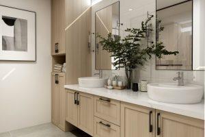 Top Bathroom update Double Sink vanity