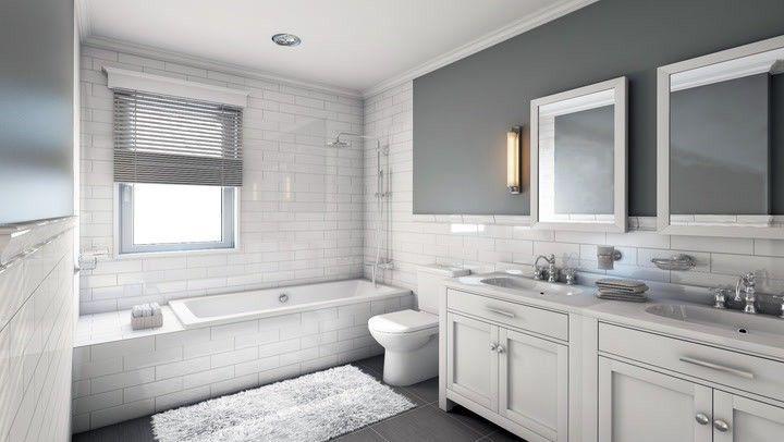 Remodel Bathroom Designs / Bathroom Remodeling Trendecors / His and hers sink for this sleek and stylish bathroom.