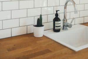 tile flooring in a small bathroom