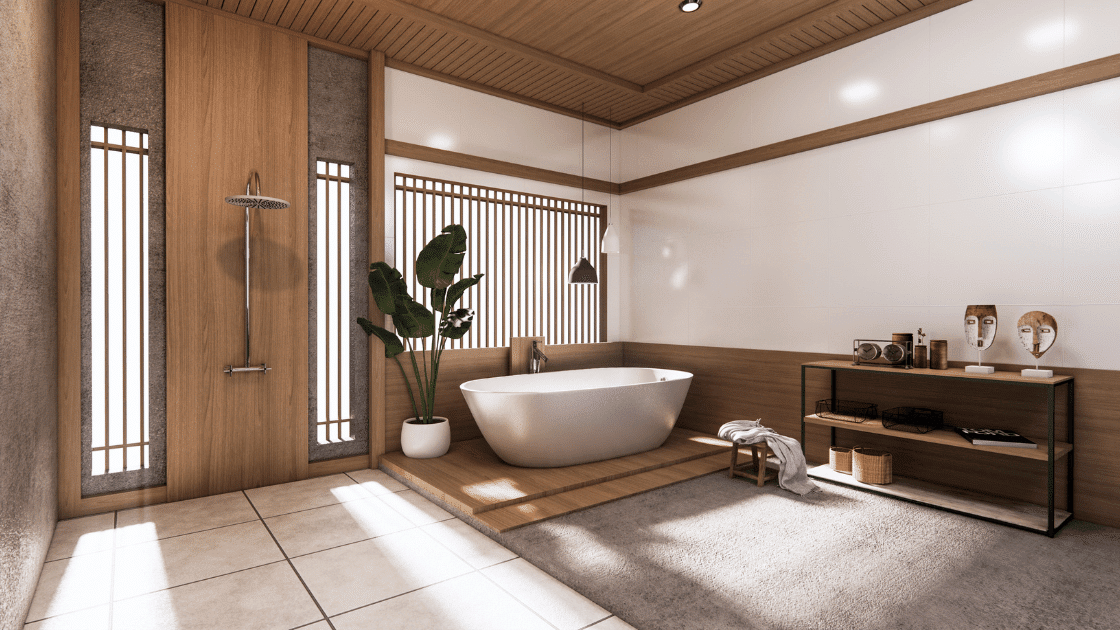 bath with natural elements
