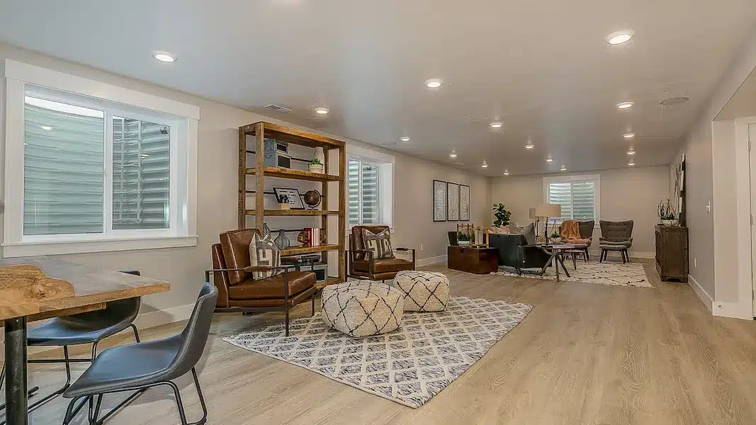 Basement renovation in Chantilly